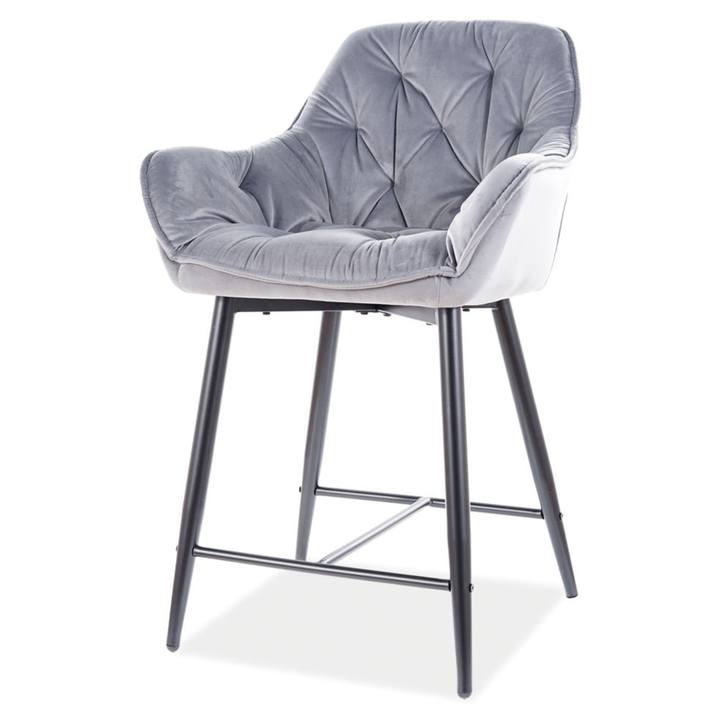 Sconto Barová židle  CHIRRY 4 šedá