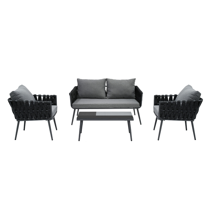 Zahradní set CINDRA šedá/světle šedá 1