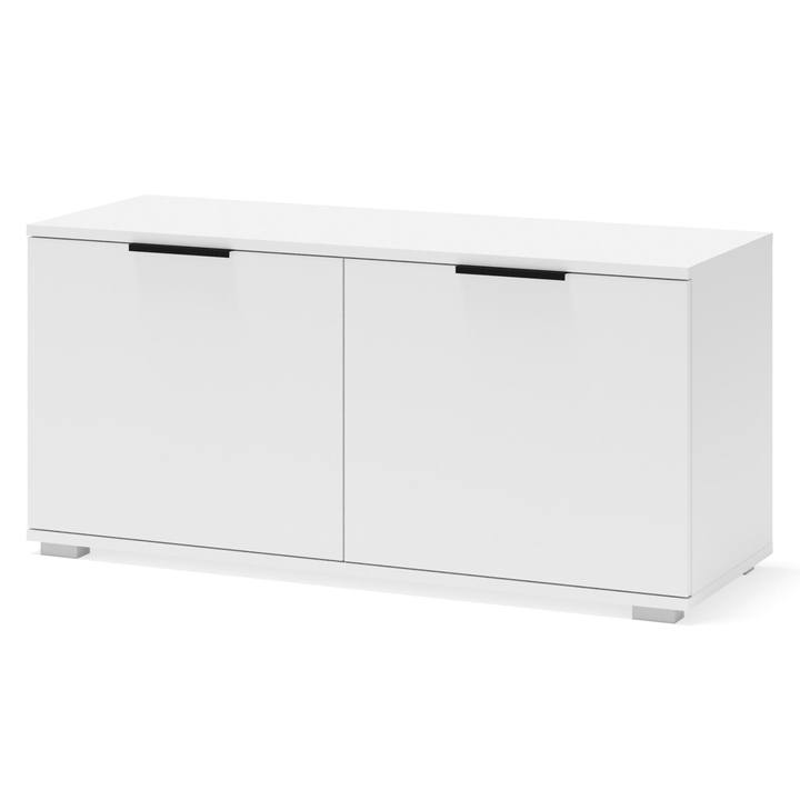 Sconto Botníková skříňka do předsíňové stěny CLAF bílá, šířka 100 cm