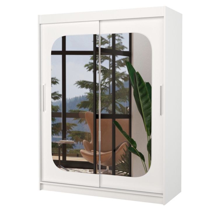 Sconto Šatní skříň CLEA bílá