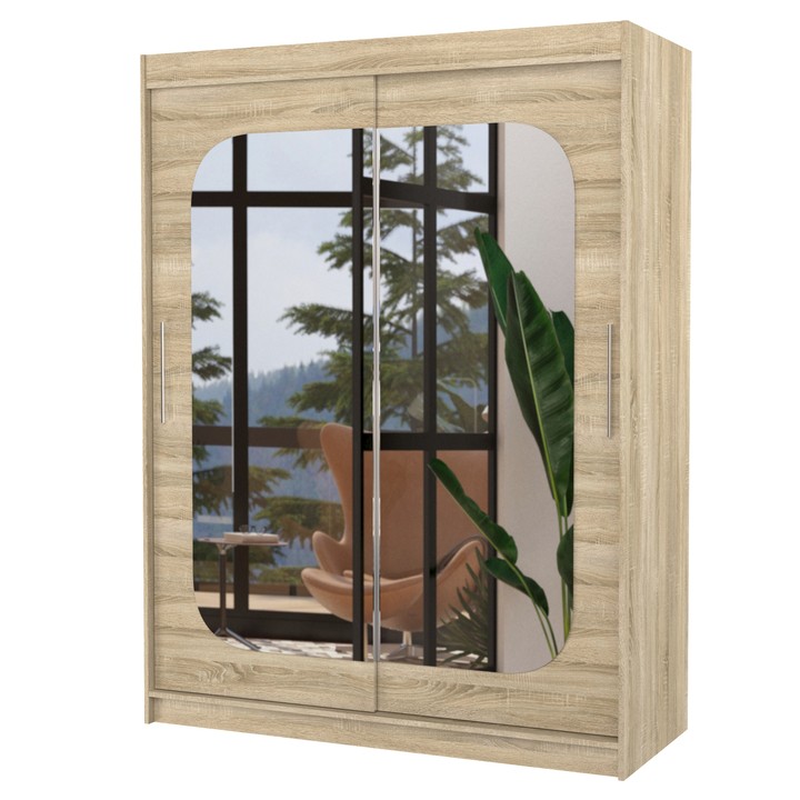 Sconto Šatní skříň CLEA dub sonoma