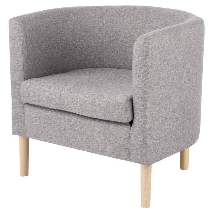 Sconto Křeslo CLEBBY šedá