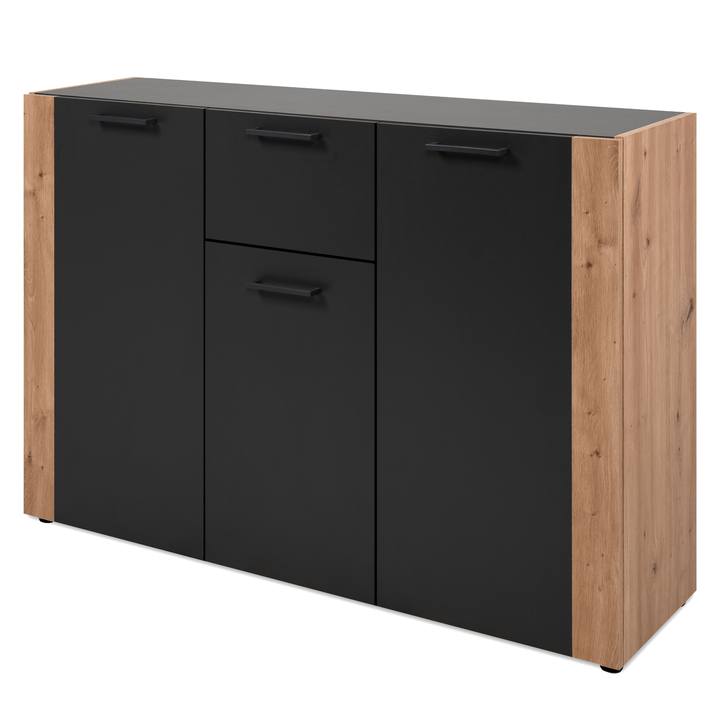 Sconto Komoda CODY 01B antracitová/dub artisan