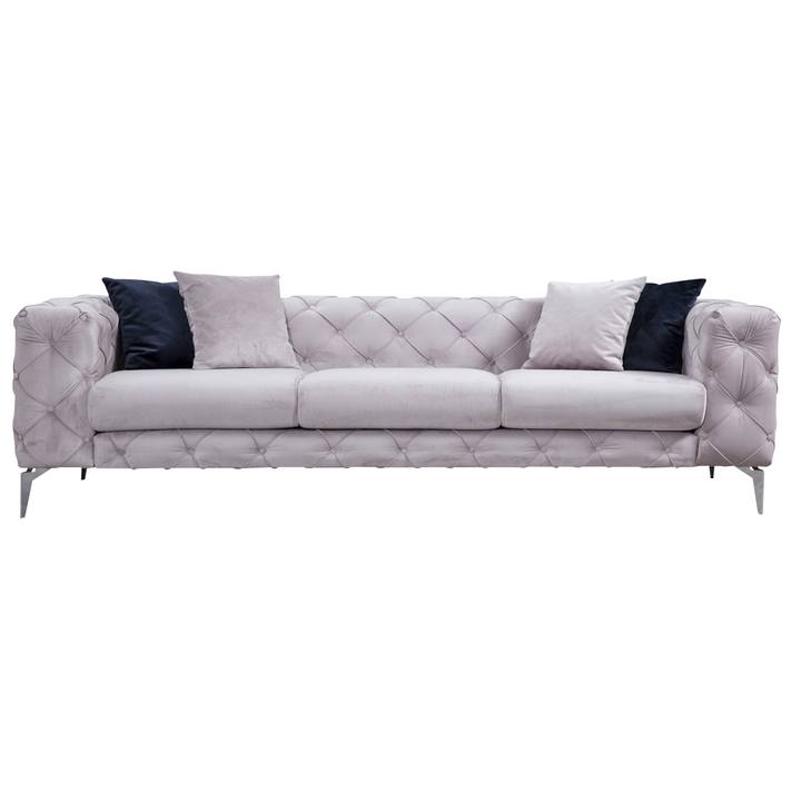 Pohovka COMO světle šedá, 3-sedák 1