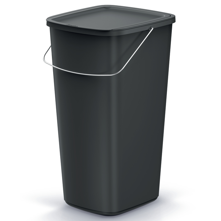 Sconto Odpadkový koš COMPACTA Q FLAP černá, 25 L
