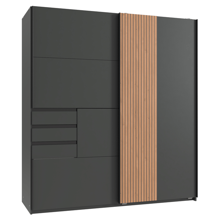 Šatní skříň CONOR grafitová 1