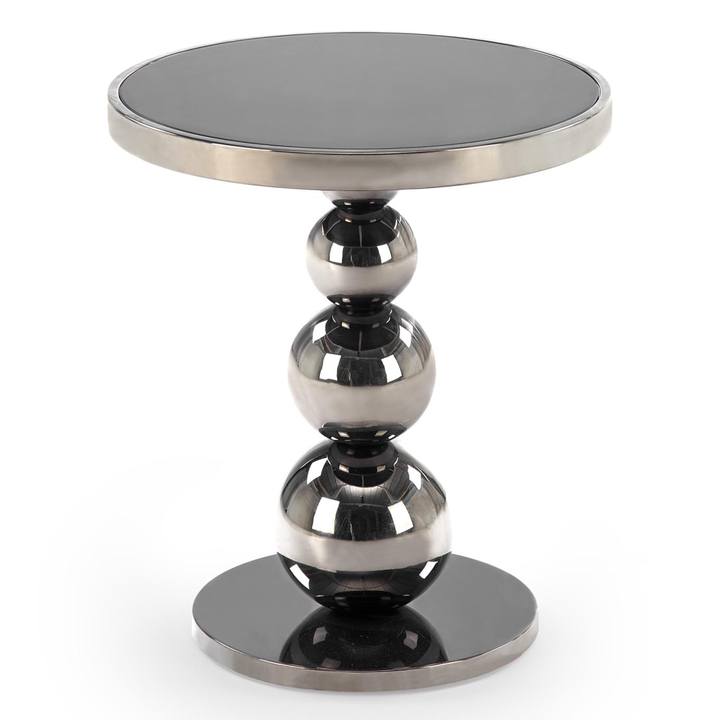 Sconto Konferenční stolek CORLO černá/stříbrná