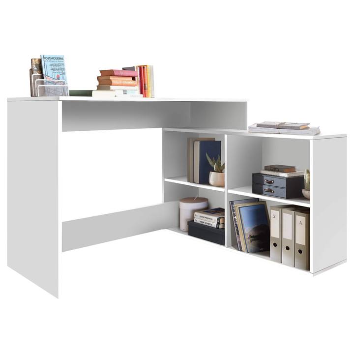 Sconto Psací stůl CORNER 1 bílá