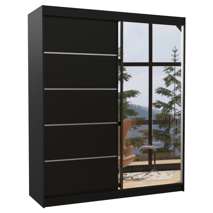 Sconto Šatní skříň CORY černá