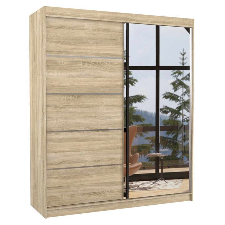 Sconto Šatní skříň CORY dub sonoma