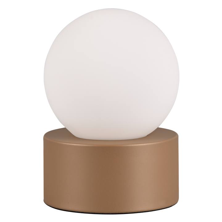 Sconto Stolní lampa COUNTESS hnědá/bílá