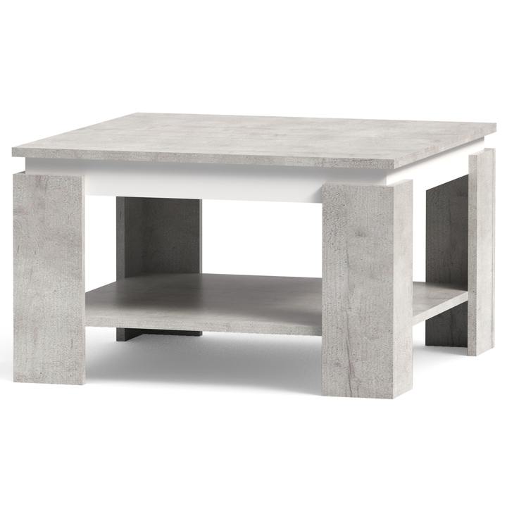 Sconto Konferenční stolek CRAY I beton/bílá