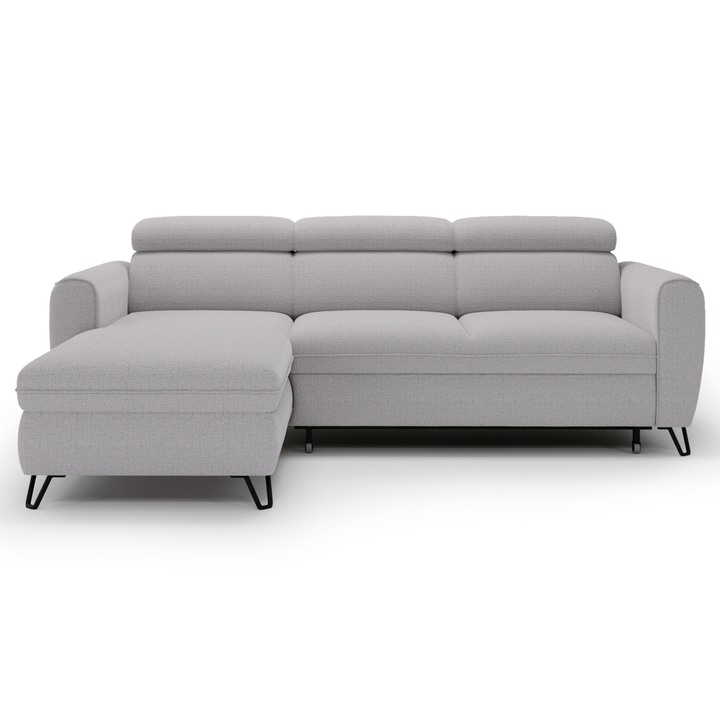 Sconto Sedací souprava CRYSTAL levá, stříbrná