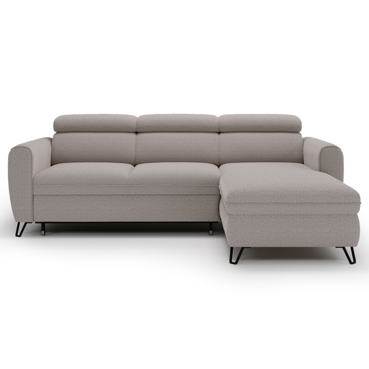 Sconto Sedací souprava CRYSTAL pravá, světle šedá