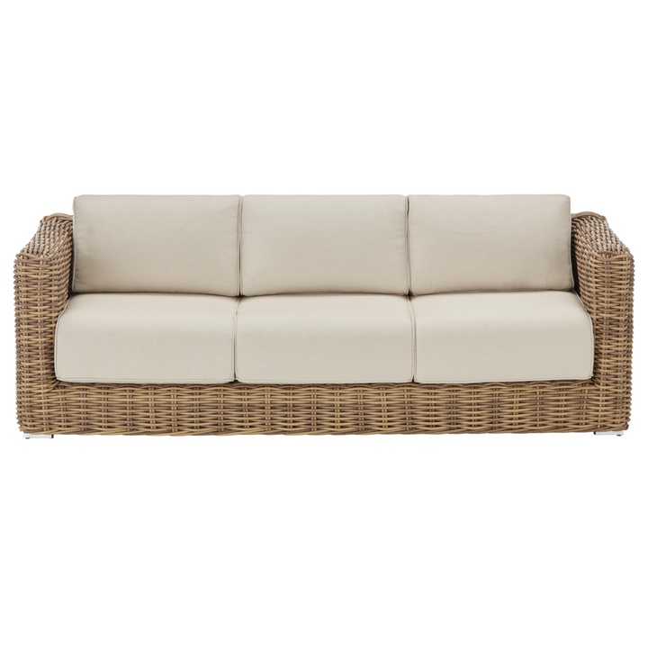 Sconto Zahradní pohovka CURACAO 3 hnědá