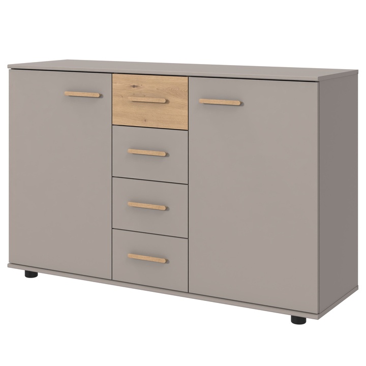 Sconto Komoda DAGAT 704 šedá/dub artisan