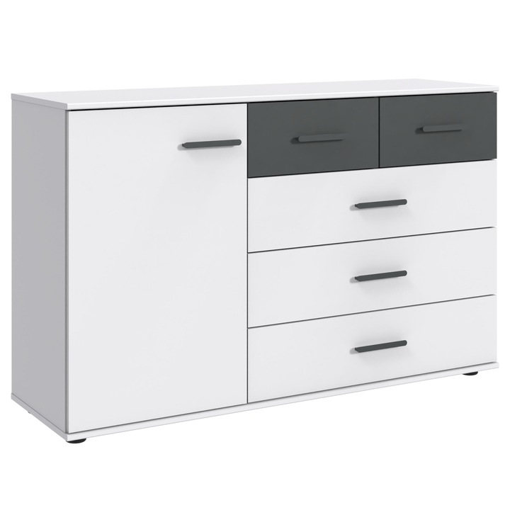 Sconto Komoda DAGAT 706 bílá/grafitová