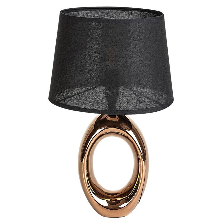 Stolní lampa DALORA černá/bronzová 1