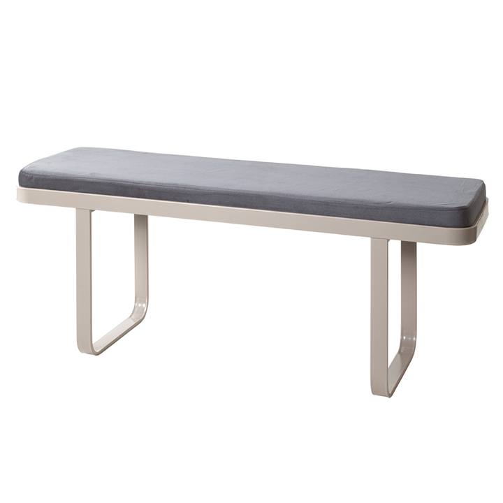 Lavice DARIO kašmírová/antracitová, šířka 115 cm 1