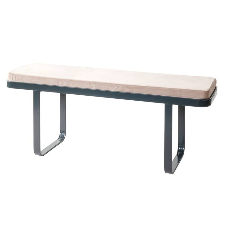 Lavice DARIO antracitová/kašmírová, šířka 115 cm 1