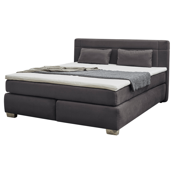 Postel boxspring DARLA tmavě šedá 1