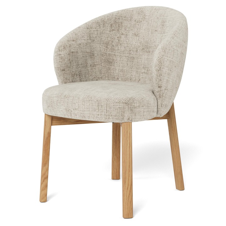 Sconto Jídelní židle DARLENE béžová/matný dub