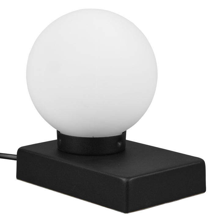 Sconto Stolní lampa DAVI černá/bílá