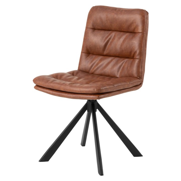 Sconto Jídelní židle DEAN hnědá/matná černá