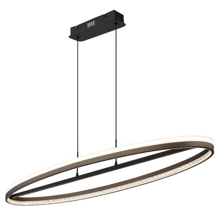 Sconto Závěsné svítidlo DELLA tmavě šedá/černá/bílá