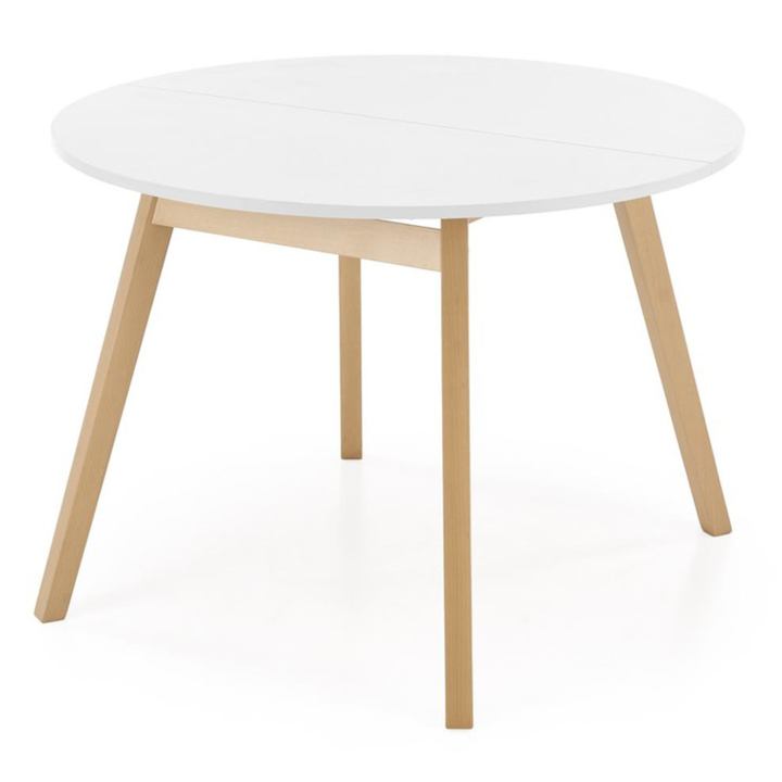 Sconto Jídelní stůl DEMBE bílá/přírodní