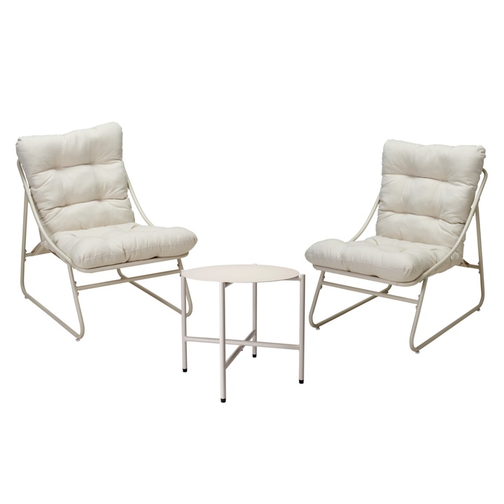 Zahradní set DERYL 3 krémová 1