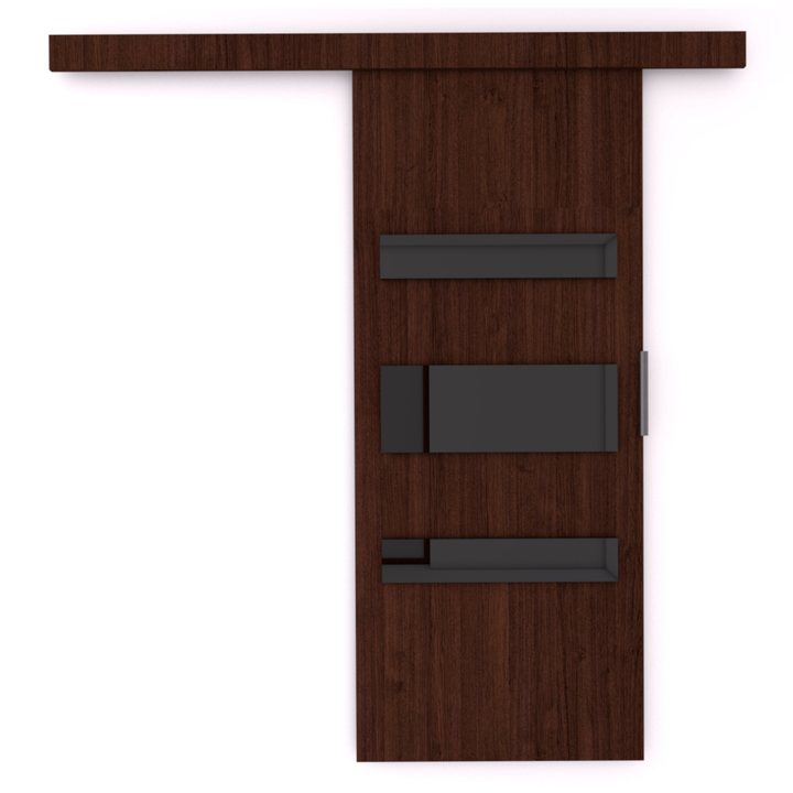 Sconto Posuvné dveře DESIO 86 wenge/černá, 86x205 cm