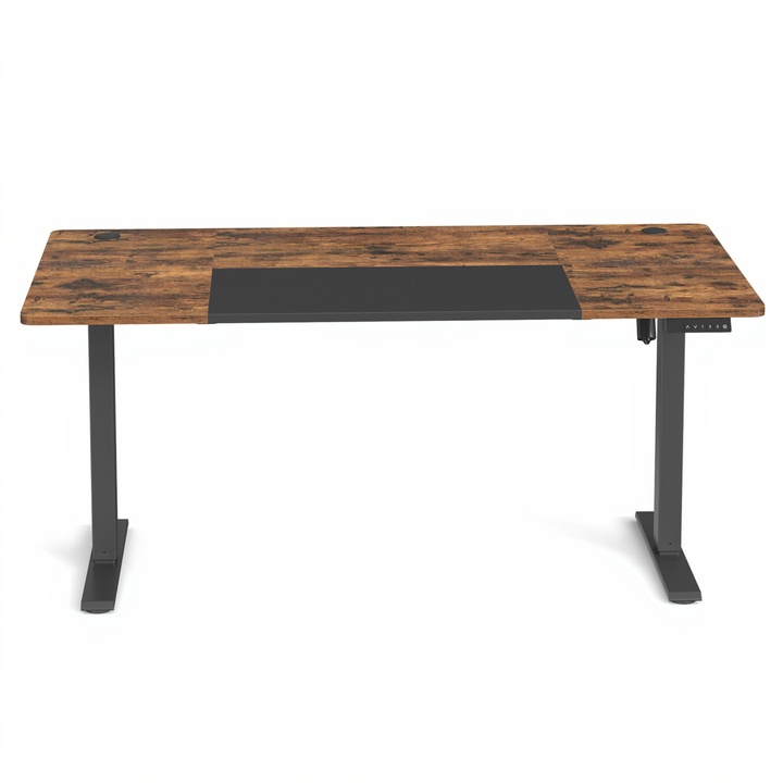 Psací stůl DESK 2 rustikální hnědá/černá 1