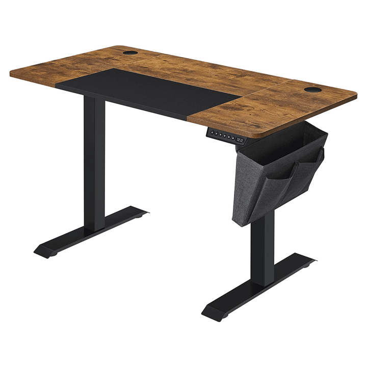 Sconto Pracovní stůl DESK hnědá/černá