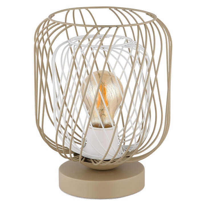 Stolní lampa DICHTI písková/bílá 1