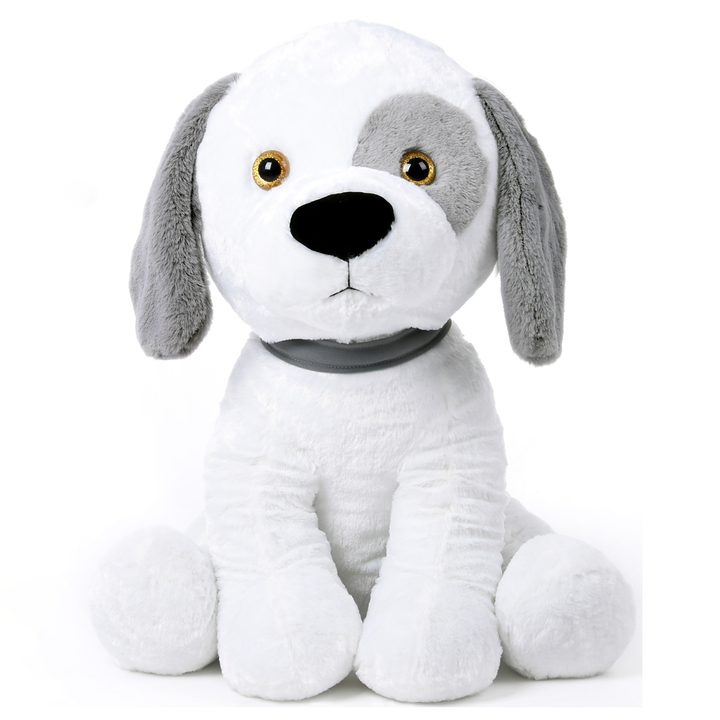 Plyšová hračka DOGI bílá/šedá, výška 58 cm 1