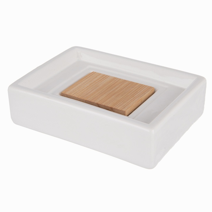 Sconto Mýdlenka DOLOMIT bílá/bambus