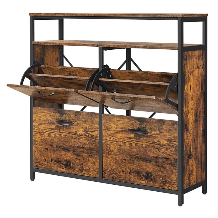 Botník DON 2 černá/hnědá 1