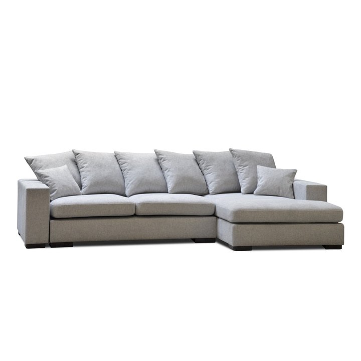 Sconto Sedací souprava DONNA pravá, světle šedá