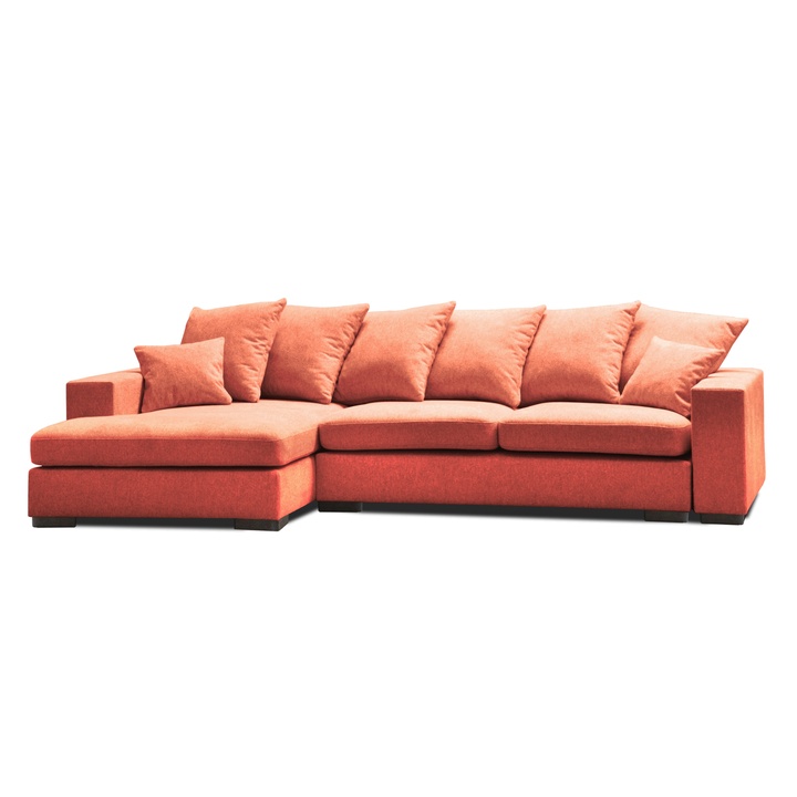 Sconto Sedací souprava DONNA levá, korálová