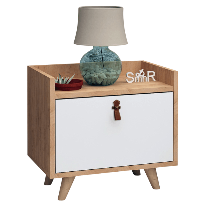 Sconto Noční stolek  DOPO dub bílá