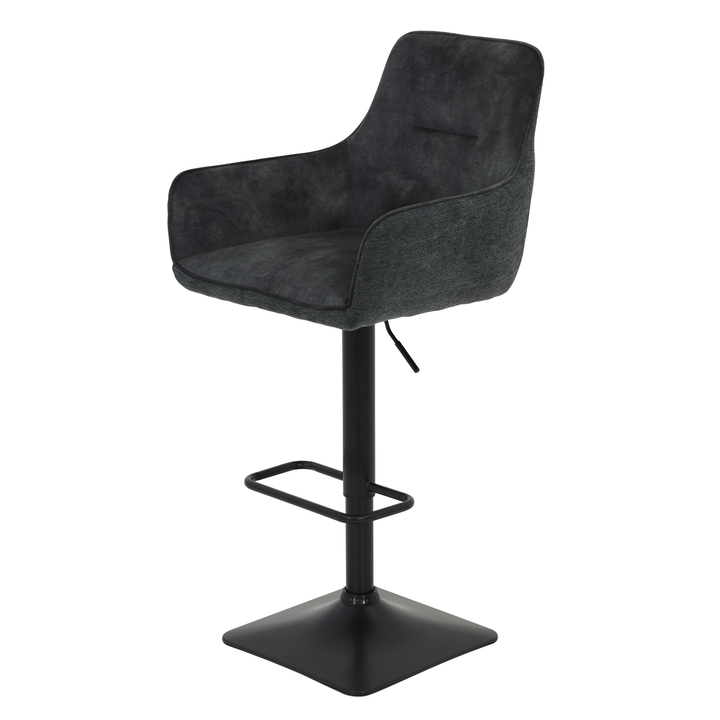 Sconto Barová židle DORA vintage antracitová/černá