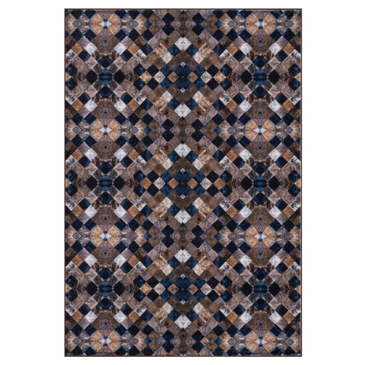 Koberec DORY 2 hnědá/modrá, 120x180 cm 1