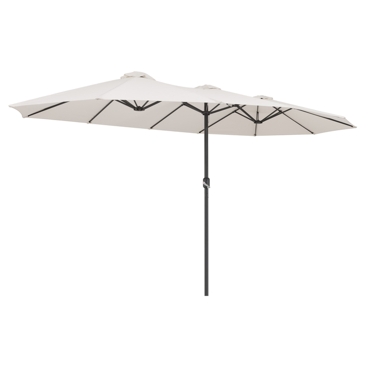 Slunečník DOUBLE krémová 1