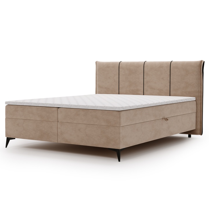 Sconto Postel s matrací a topperem DREAMER béžová, 180x200 cm