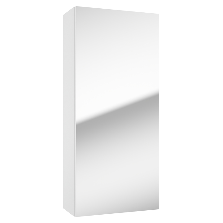 Sconto Zrcadlová skříňka DUO 40 L bílá vysoký lesk/zrcadlo