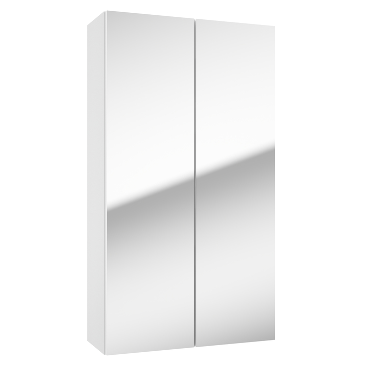 Sconto Zrcadlová skříňka DUO 50 L bílá vysoký lesk/zrcadlo