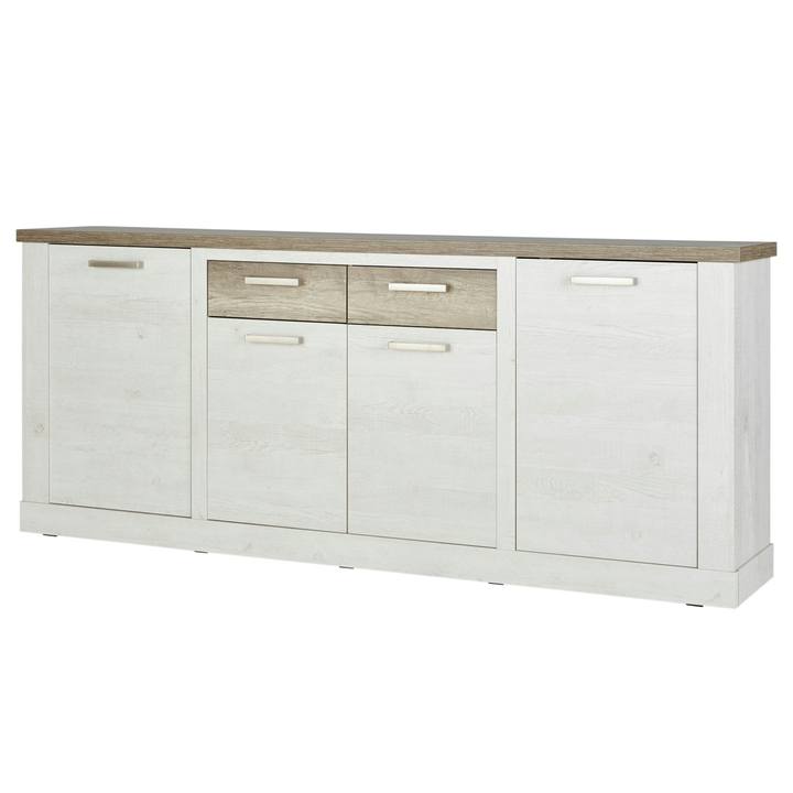 Sconto Komoda DURO 1 pínie biela/dub antik