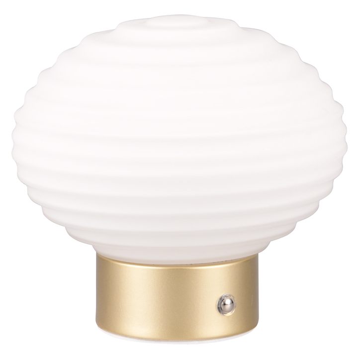 Stolní lampa EARL bílá/zlatá 1
