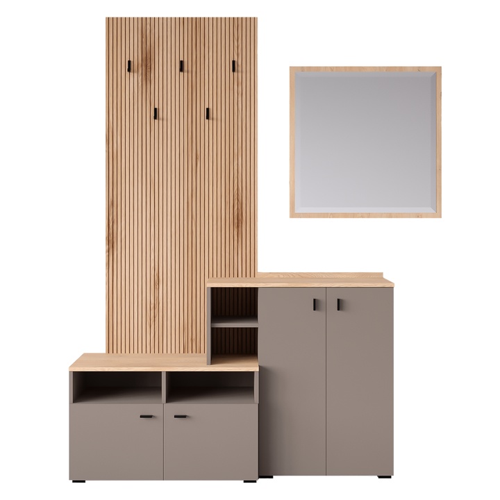 Předsíňová sestava EBRO béžová/dub cremona 1